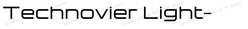 Technovier Light字体转换